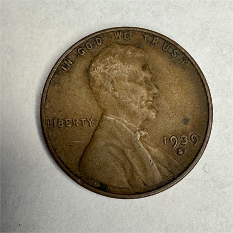 1939S Semi Key Date Wheat Penny