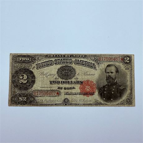 1891 $2 Treasury Note
