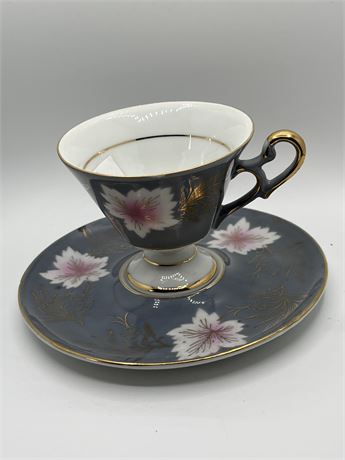 Vintage Royal Carlton, hand-painted cup and saucer