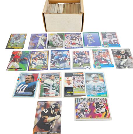 Huge Lot of Mixed Football Cards