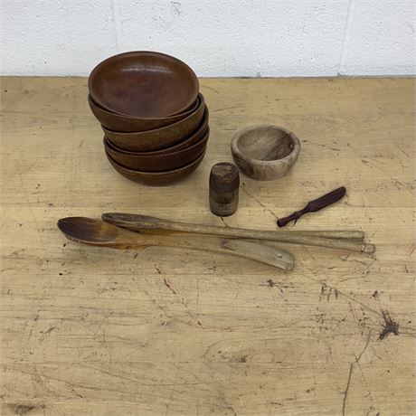 Wooden Bowls, Spoons and More