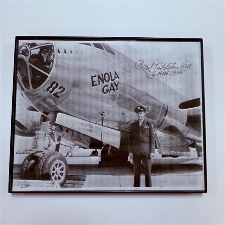 Paul Tibbets Signed Enola Gay Photograph
