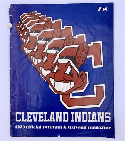 1979 Cleveland Indians Official Program Souvenir Magazine