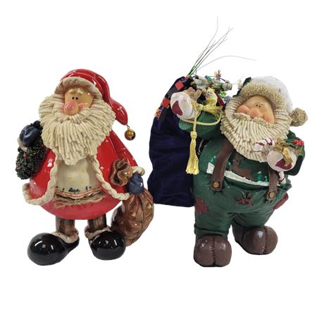 Kirkland's Santa Clause Figures - Lot of 2