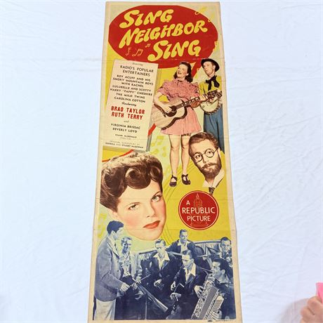 Sing Neighbor Sing Original 14x36” Movie Poster