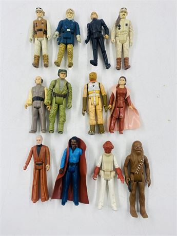 12x 1977-83 Star Wars Figures