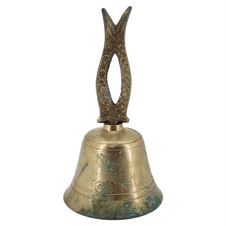 Vintage Lobeco Brass Fish Bell