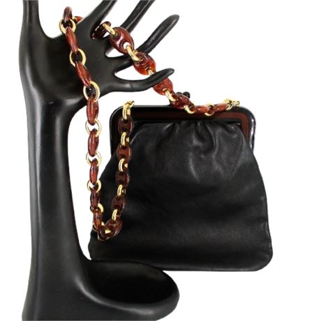 Vintage ADORIA Italy Leather Handbag