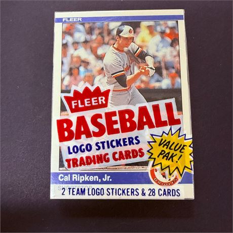 1984 Fleer Sealed Cello Pack - Ripken Showing