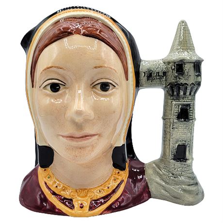Royal Doulton Catherine of Aragon Large Size Toby Mug D6643 (Wives of Henry III)