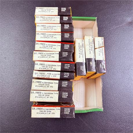 14 NOS Harley Davidson Piston Ring Kits