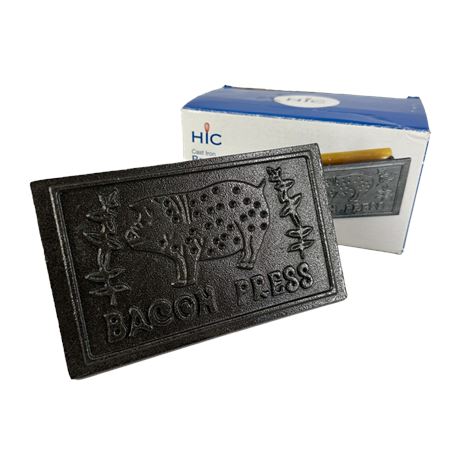 NIB HIC Cast Iron Bacon Press