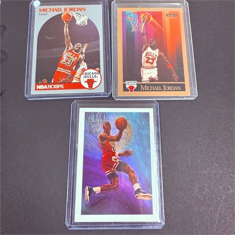 3 Michael Jordan Cards