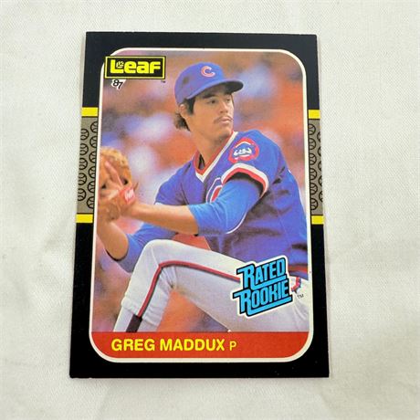 1987 Leaf Greg Maddux RC #36