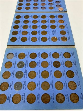 75 pc 1941-1969 Lincoln Head 1 cent Coin Collection
