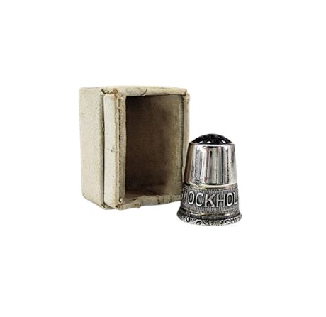 Antique 835 Silver THIMBLE "Stockholm"