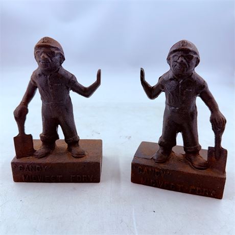 Midwest Foundry Bookends - Solid Cast