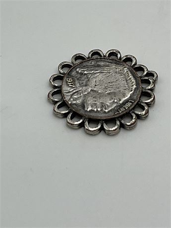 Vintage charm coin