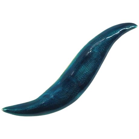 Vintage Abstract Teal Enamel Brooch