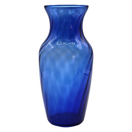 Indiana Glass Illusions Cobalt Blue 7" Flower Vase