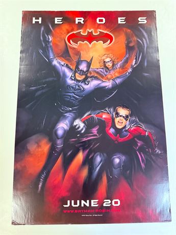 Batman and Robin Original DS Rolled 27x40 Movie Poster