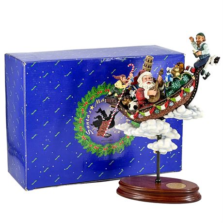 Santa's Magical Airships "A Journey to Italy" Ceramic Figurine