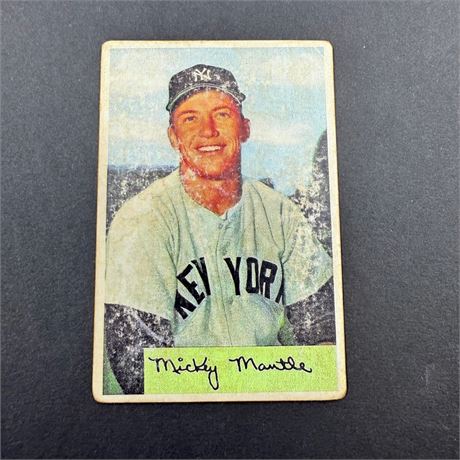 1954 Bowman Mickey Mantle #65