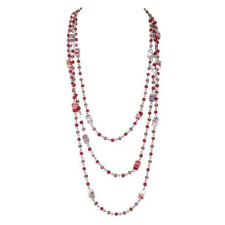 Vintage Glass Bead Multi-Strand Beaded Necklace