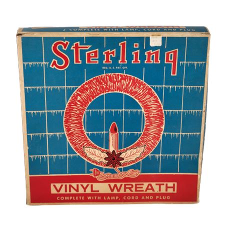 Sterling Red Vinyl Wreath No. 704J