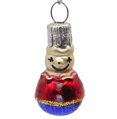 Small VTG Czech Republic, Glass Ornament