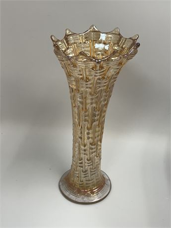Carnival glass vase