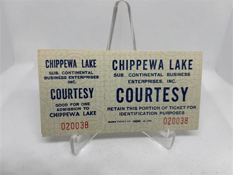 Chippewa Lake Courtesy Card
