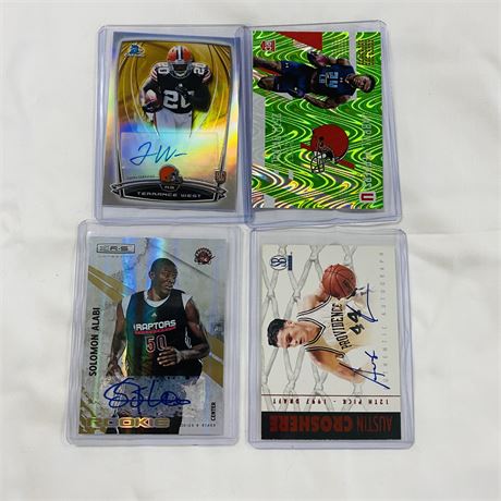 4 Autograph / Numbered  Cards