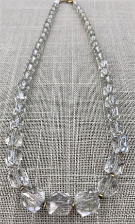 Sublime Simmons Cut Crystal Bead Cocktail Choker Necklace
