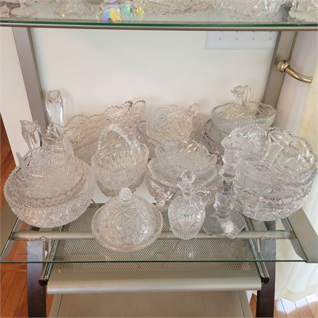 Large Crystal & Glass Lot #1