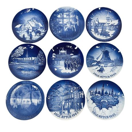 Large Lot of Vintage Bing & Grondahl Christmas Plates