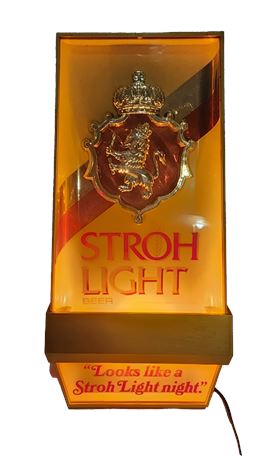 VTG Stroh's Beer Light 20" x 10"