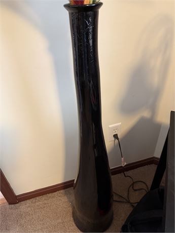 Tall Black Vase