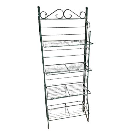 Wire Shelving Unit w Folding shelves
