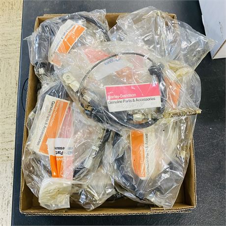 12 NOS Harley Davidson Brake Cables w/ Switches