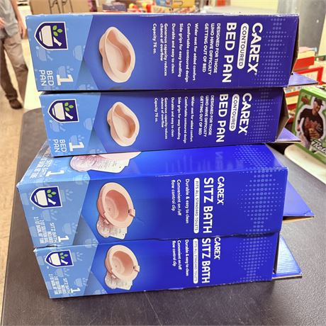 New Carex Bed Pan Lot