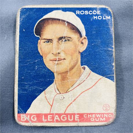 1933 Goudey Roscoe Holm #176