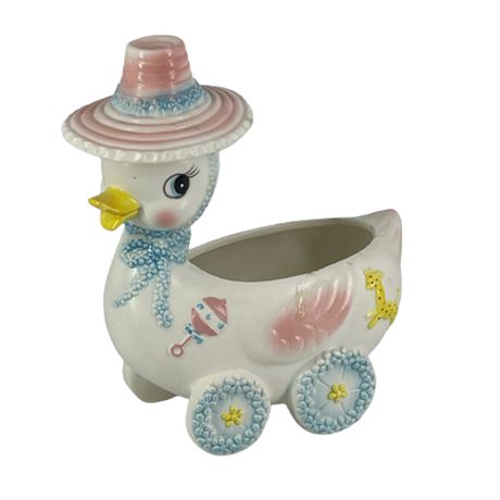 Vintage Ceramic Duck Planter
