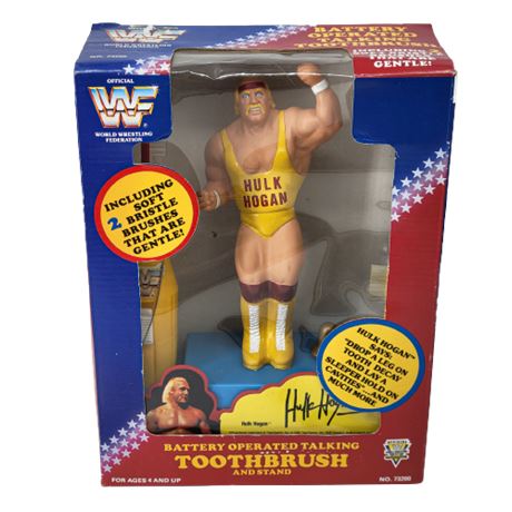 World Wrestling Federation Hulk Hogan Toothbrush and Stand