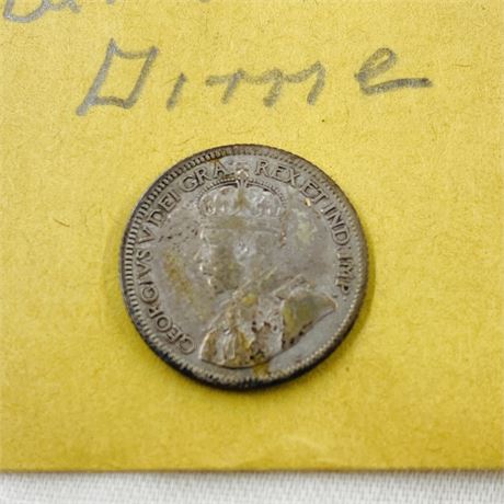 1929 Canadian Dime