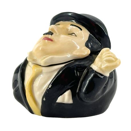 Charlie Chaplin Ceramic "Face Pot" by Artist Kevin Francis