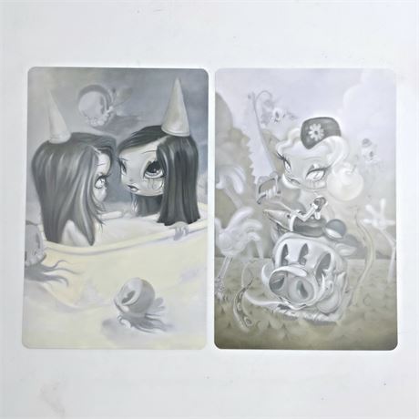 Kathie Olivas & Brandt Peters lot of two 8.5 x 5.5 prints