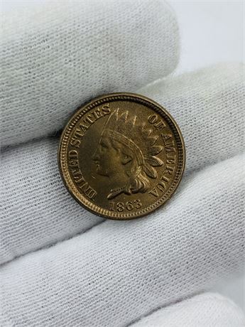 BU 1863 Indian Penny
