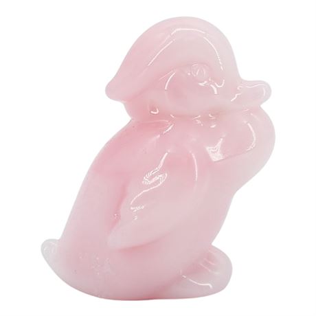 Vintage 1992 Heisey by Fenton Rosalene Glass Duckling Limited Edition Figurine