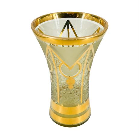 Art Deco Bohemia Glass Vase